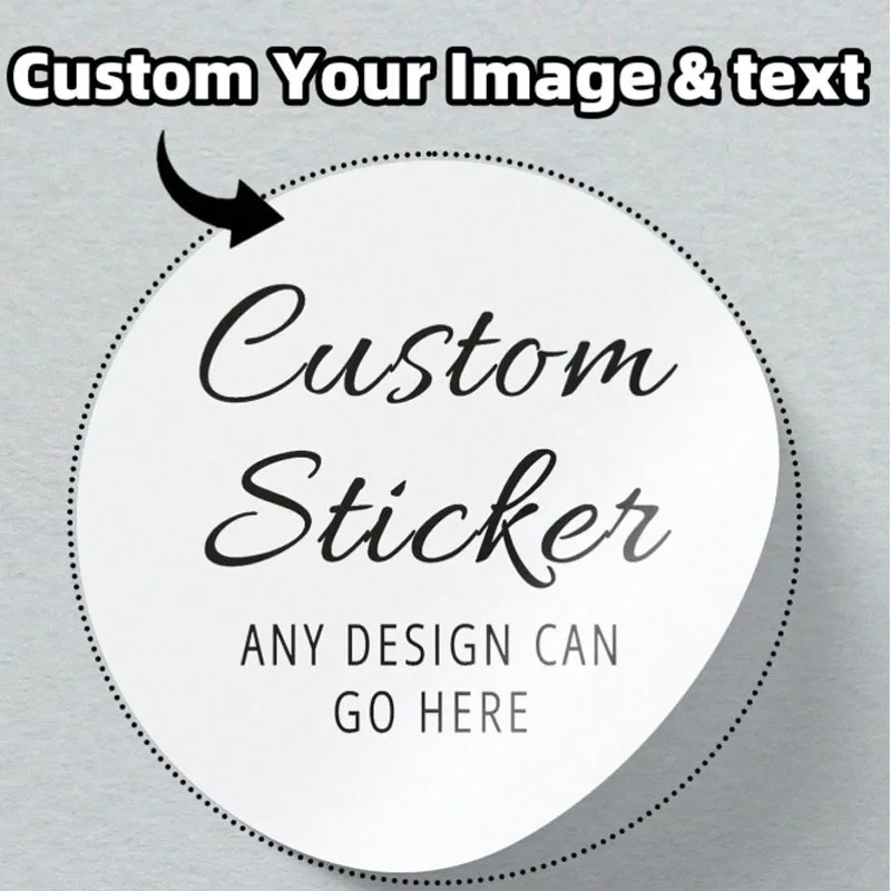 Label Sticker Round - Custom round stickers, personalized labels, stickers