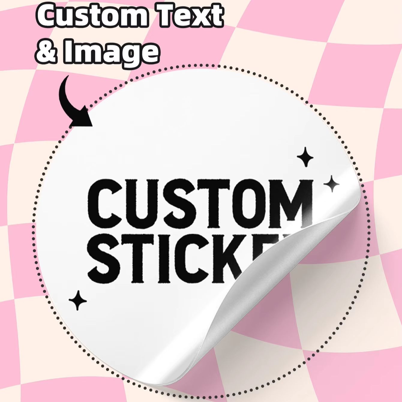 Label Sticker Round - 1-768PCS Custom Round Waterproof Stickers with