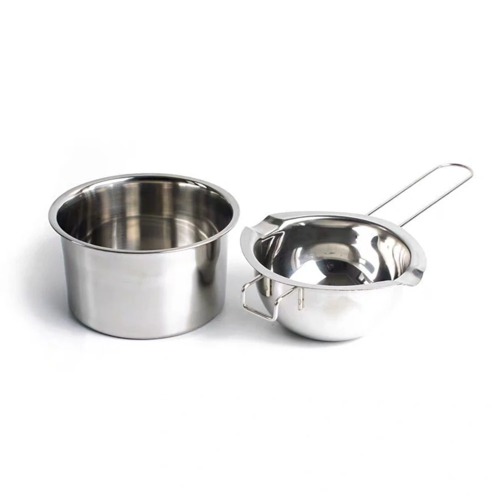 Candle Making Kit For Beginners - 2Pcs Stainless Steel Wax Melting Pot