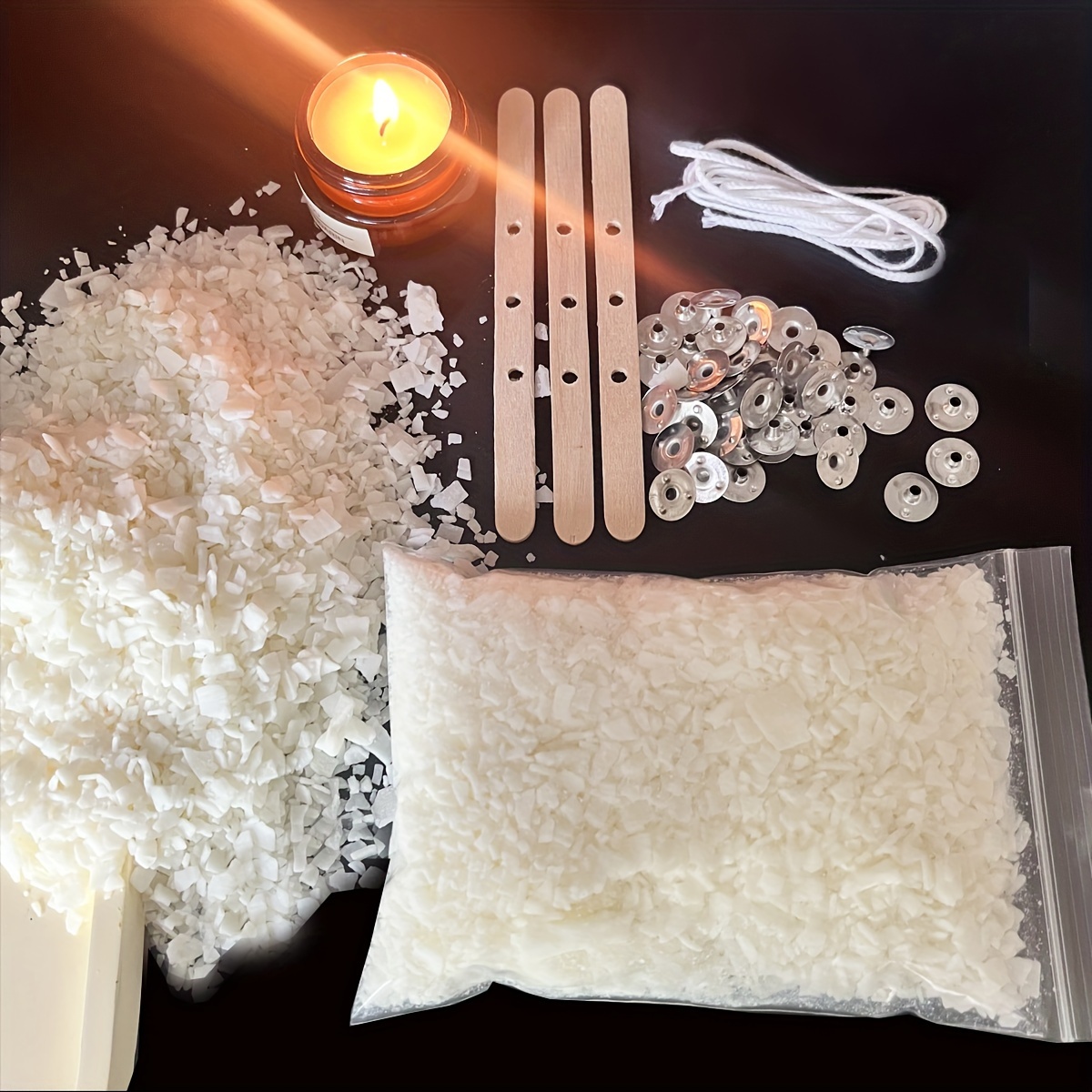 Candle Making Kit For Beginners - Candle Making Kits 100G Soy Wax