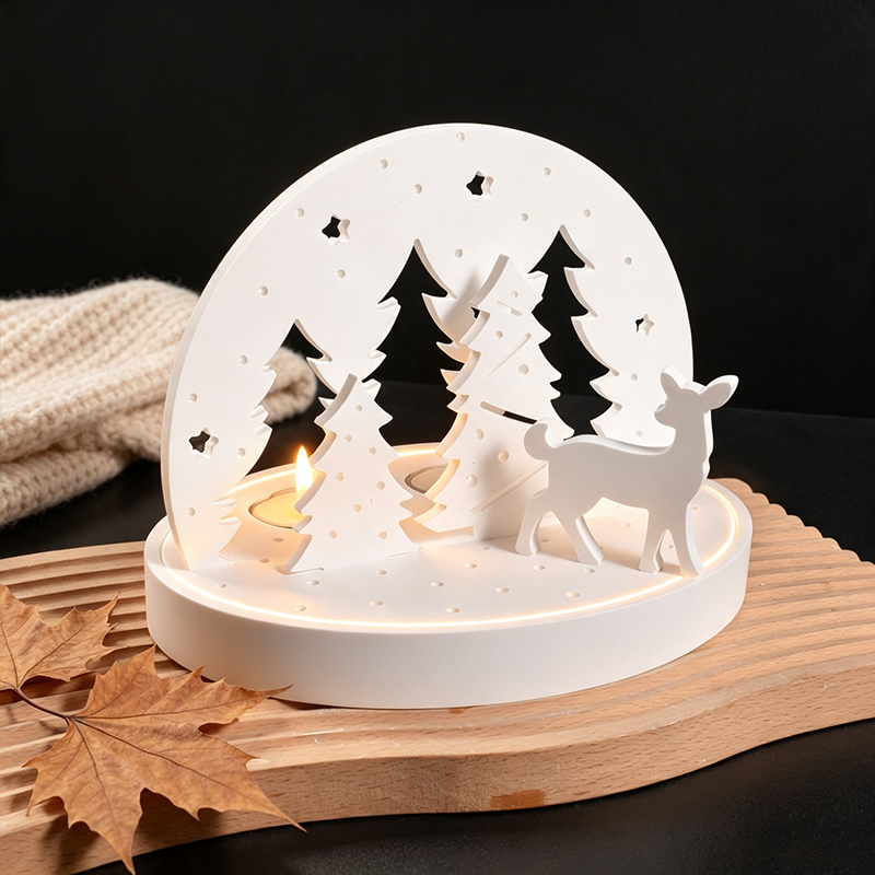 Christmas Elk Tealight Candle  - Candle Making Kits review and price