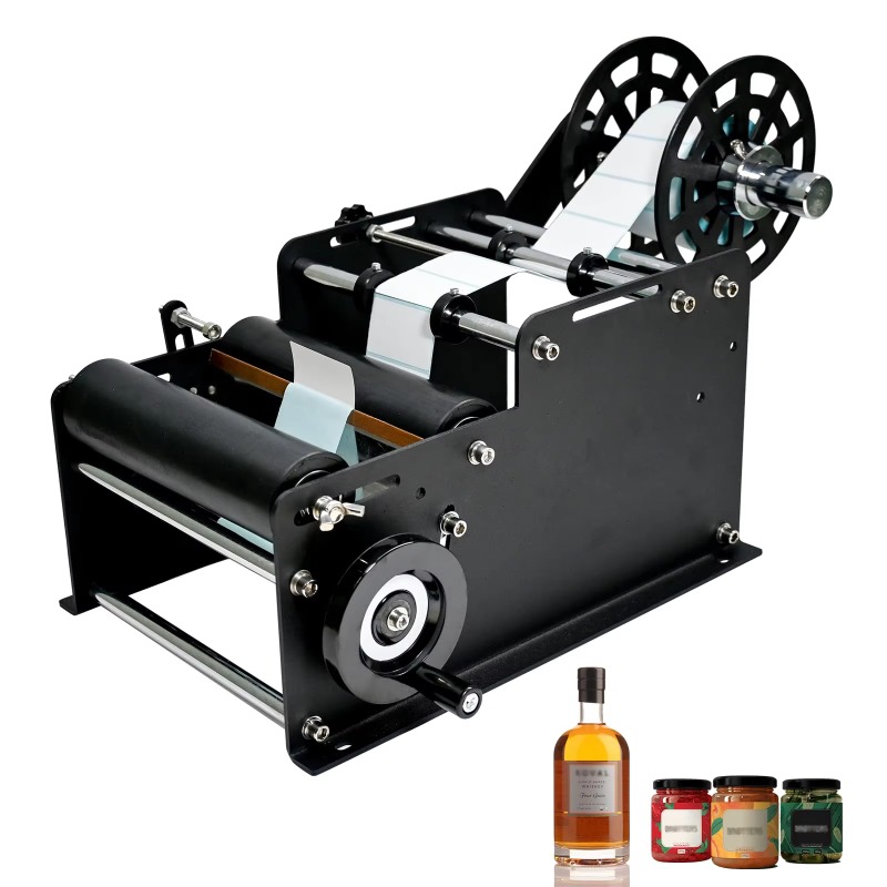 Manual Round Bottle Labeling M - Label Sticker Round review and price